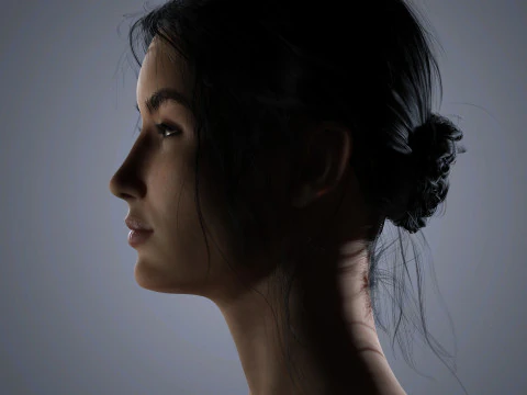 Lily Aldridge Character Low-poly 3D Model