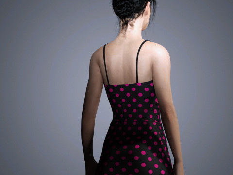 Lily Aldridge Character Low-poly 3D Model
