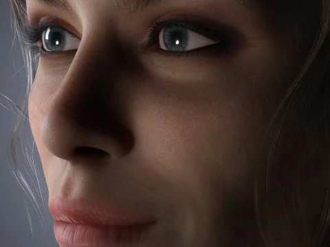 Alexa Chung Character Low-poly 3D Model