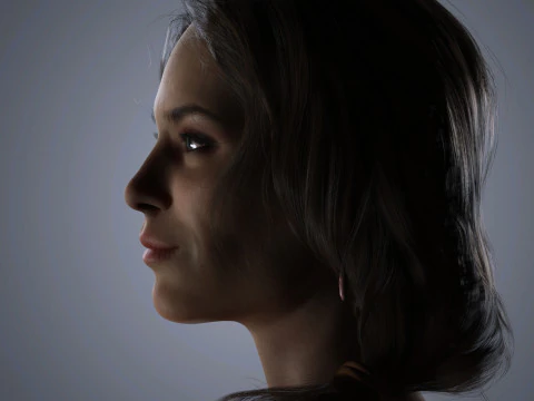 Alexa Chung Character Low-poly 3D Model