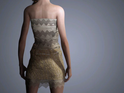 Alexa Chung Character Low-poly 3D Model