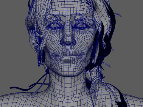 Alexa Chung Character Low-poly 3D Model