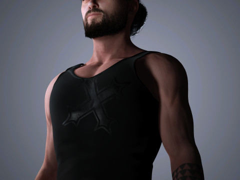 Jason Momoa Character Low-poly 3D-Modell