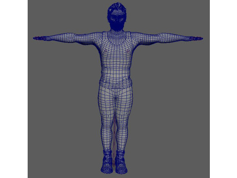 Jason Momoa Character Low-poly 3D-Modell