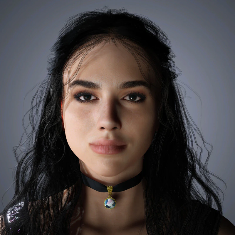 Dua Lipa Character Low-poly 3D Model .c4d .max .obj .3ds .fbx .stl .blend 