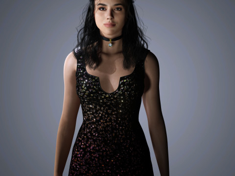 Dua Lipa Character Low-poly Modelo 3D