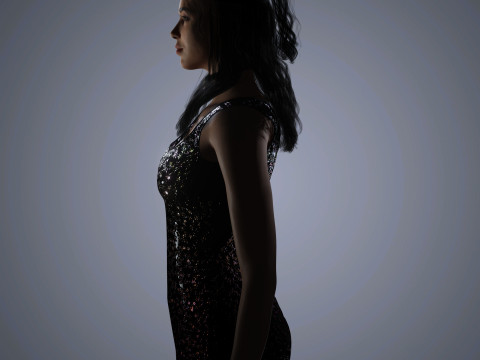Dua Lipa Character Low-poly Modelo 3D