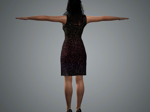 Dua Lipa Character Low-poly Modelo 3D