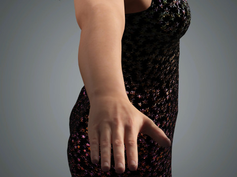 Dua Lipa Character Low-poly Modelo 3D