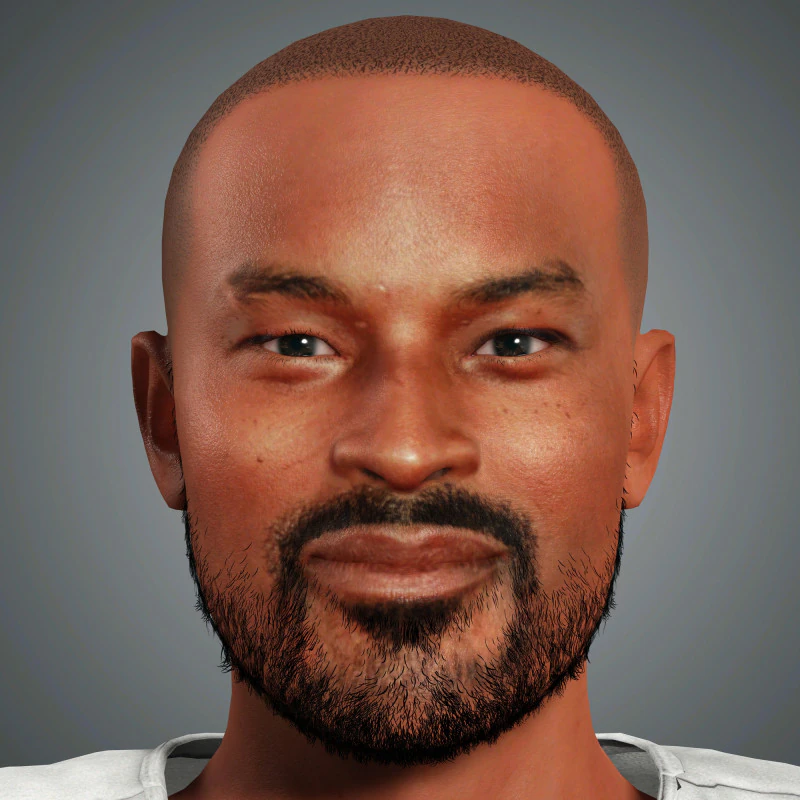 Tyson Beckford Character 3D Model .c4d .max .obj .3ds .fbx .stl .blend
