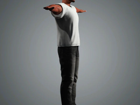 Tyson Beckford Character 3D Model