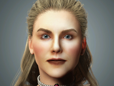 Nicole Kidman Character 3D Model