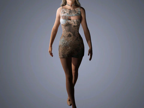 Nicole Kidman Character 3D Model