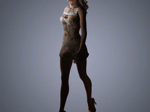 Nicole Kidman Character 3D Model