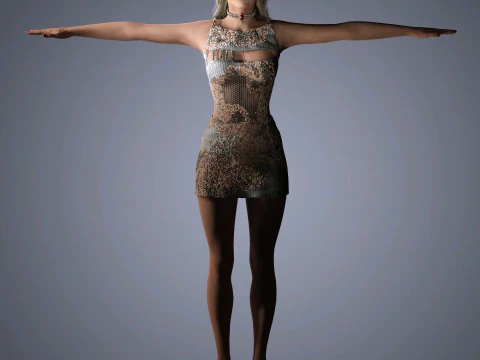 Nicole Kidman Character 3D Model