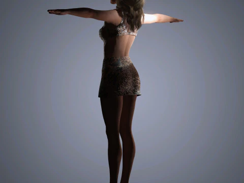 Nicole Kidman Character 3D Model