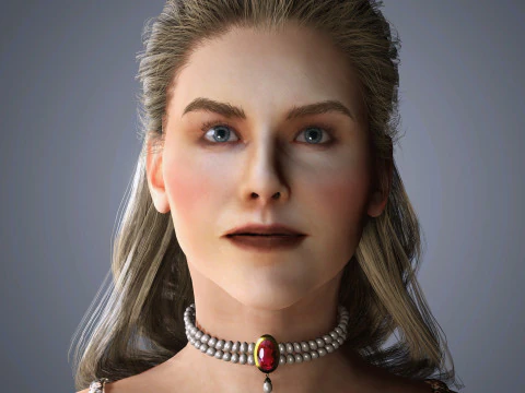 Nicole Kidman Character 3D Model