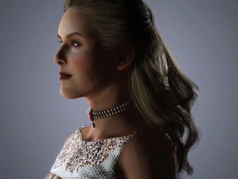 Nicole Kidman Character 3D Model
