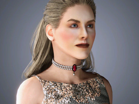 Nicole Kidman Character 3D Model