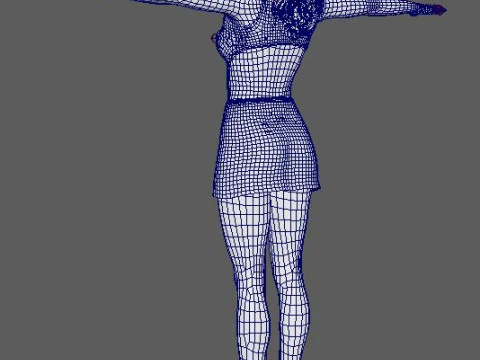 Nicole Kidman Character 3D Model
