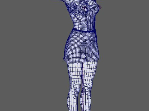 Nicole Kidman Character 3D Model