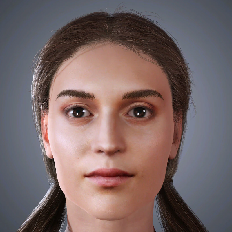 Alicia Vikander Character 3D Model .c4d .max .obj .3ds .fbx .stl .blend