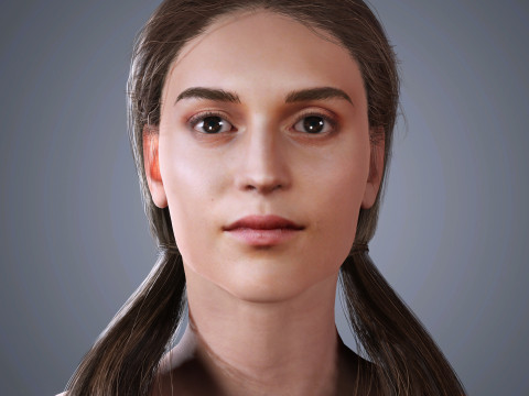 Alicia Vikander Character 3D Model
