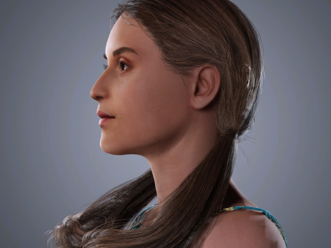 Alicia Vikander Character 3D Model