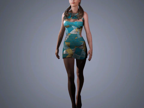 Alicia Vikander Character 3D Model
