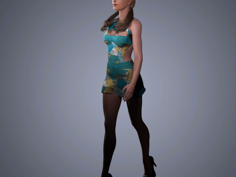 Alicia Vikander Character 3D Model