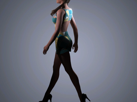 Alicia Vikander Character 3D Model