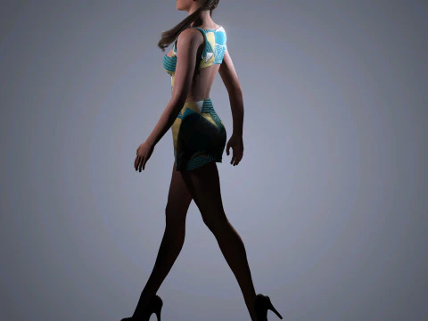 Alicia Vikander Character 3D Model