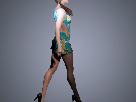 Alicia Vikander Character 3D Model