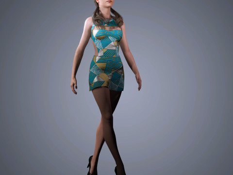 Alicia Vikander Character 3D Model