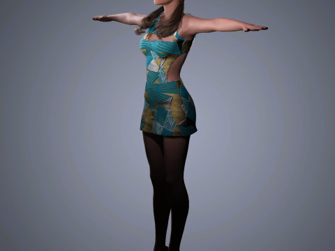 Alicia Vikander Character 3D Model