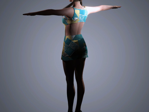 Alicia Vikander Character 3D Model