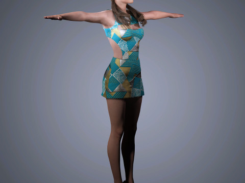 Alicia Vikander Character 3D Model