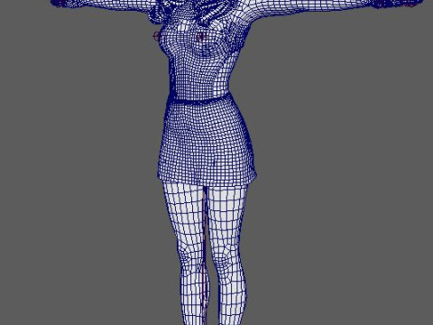Alicia Vikander Character 3D Model
