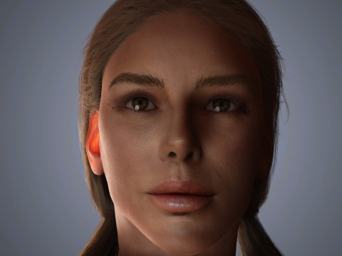 Kate Beckinsale Character 3D Model