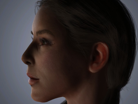 Kate Beckinsale Character 3D Model