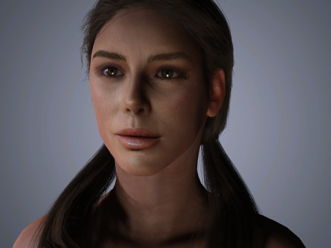 Kate Beckinsale Character 3D Model