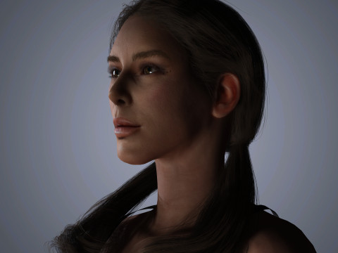 Kate Beckinsale Character 3D Model