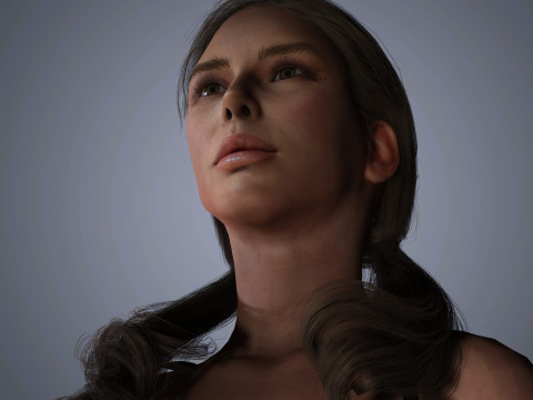Kate Beckinsale Character 3D Model