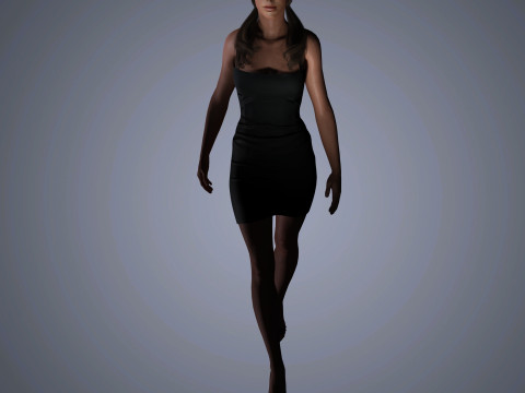 Kate Beckinsale Character 3D Model