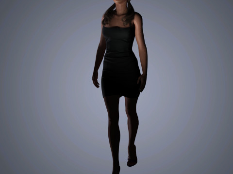 Kate Beckinsale Character 3D Model