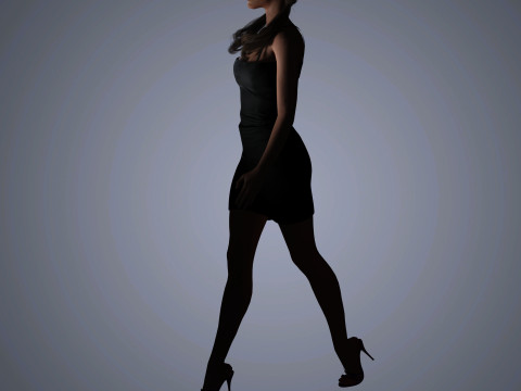 Kate Beckinsale Character 3D Model