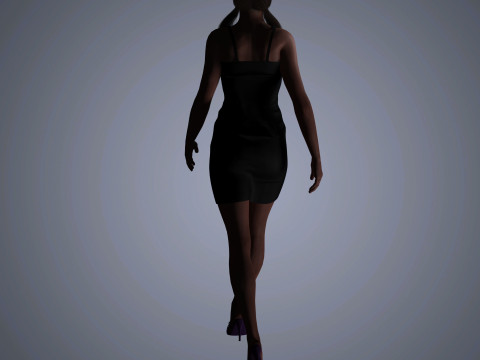 Kate Beckinsale Character 3D Model