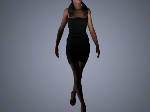 Kate Beckinsale Character 3D Model