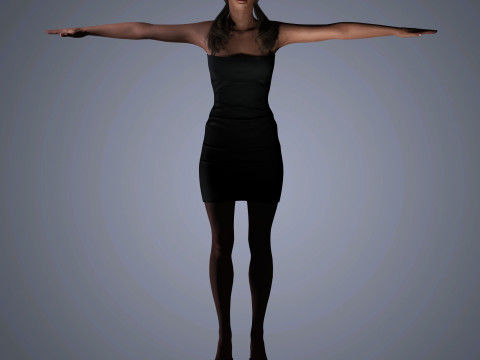 Kate Beckinsale Character 3D Model