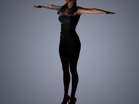 Kate Beckinsale Character 3D Model